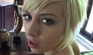 Gorgeous blonde with short hair Emma Mae 5