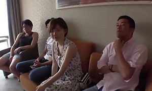 Short-haired Japanese lady enjoys passionate fucking