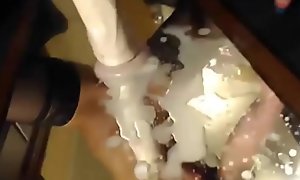 Teen 1st time squirt more than fall on camera