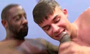 Muscled black gay boys humiliate white twinks hardcore 28