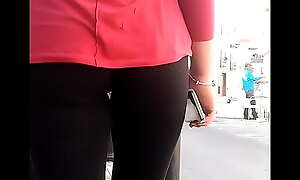 Spanish teen leggins black voyeur listen in arse perfect small booty