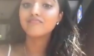 Indian girl talking first of all livestream