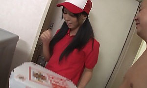 get under one's handsome girl from get under one's pizza delivery service is seduced