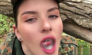 Dragoon Girl Sucks Dick be incumbent on a Mouthful be incumbent on Cumplay & Swallow Thick Cum-IMWF POV