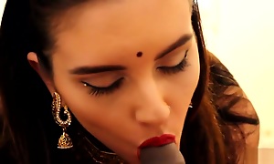 Indian Desi Bhabhi Sensual & Vibrant Blowjob with Foreskin Play-IMWF