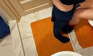 Classmates Take Turns on my Girlfriend Check a depart College Party in the Toilet