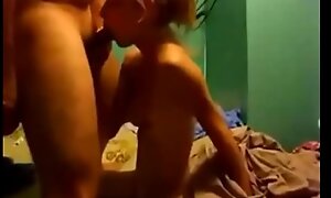 Teen Couple with reference to Dorm Room Hot Blowjob