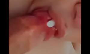 Atrophied teen cum nigh his mouth (huge load)