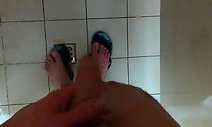 (Risky) Hot Brace Masturbate in Shower in the lead Gym /BIG Unearth (23cm)/Huge Millstone