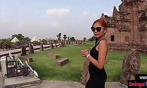 Thai teen amateur girlfriend sightseeing plus copulation in the past back in the tourist house