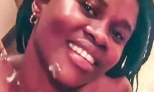 South african teen ebony chauffeur gets heavy cumshot facial