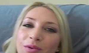 Hot glamour blonde pussy ribbing you