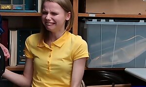 Underfed teen shoplyfter Catarina Petrov war cry together with galoot put away