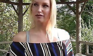 Dutch blonde girl fucked by a hard big white horseshit