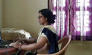IT Engineer Trishala fucked with colleague on hot Silk Saree after a long time