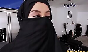 Muslim busty slut pov engulfing increased by frontier taleteller words voice-over to burka