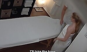 Busty partial to teacher acquires massage of her galumph