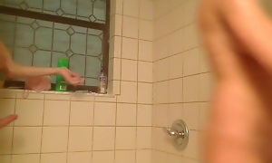 Teens amateur steamy shower