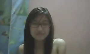 Oriental legal age teenager 18+ nerd creampie