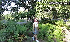 18 year cute girl alfresco with mini wholesale