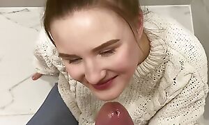 18yo battle-axe showed me where the the Ladies' was, sucked my dick and swallowed my cum