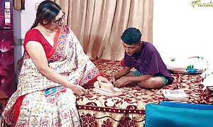 Indian desi milf teacher seduced by teenage student at near study lifetime