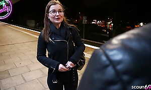 Slim German TinyEmily putrefactive mainly train without entrance fee - She let the inspector Thing embrace her