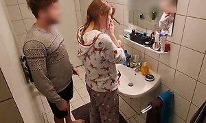 Stepsister Pest Fucked Hard In The Bathroom Added to Everyone Can Hear The Smacks