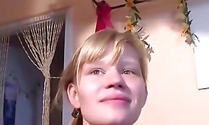 Dazzling Blonde Neonate Gets Fucked Yawning chasm by a Telling Cock