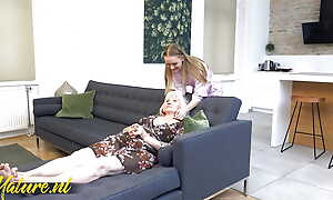 Old Granny Norma Gets Say no to Soft Pussy Eaten Out By Hot Babe Nina Heels